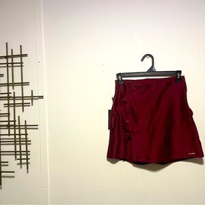 NWT Kiss My Burgundy Skort with Button Detail